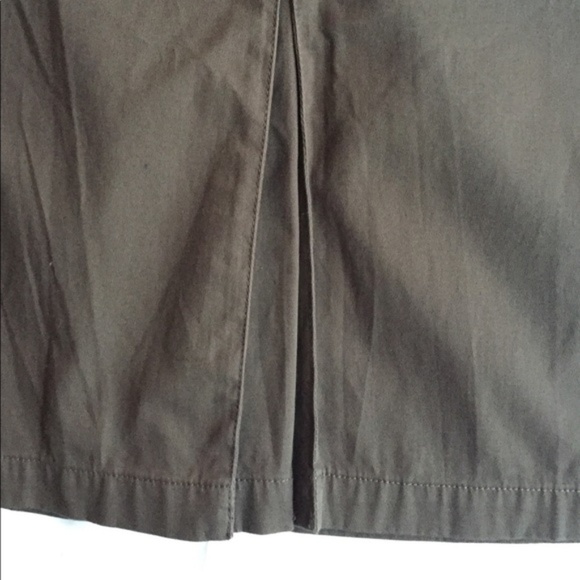 Eddie Bauer Mocha A-line Pleated Skirt sz 2 - Picture 6 of 6